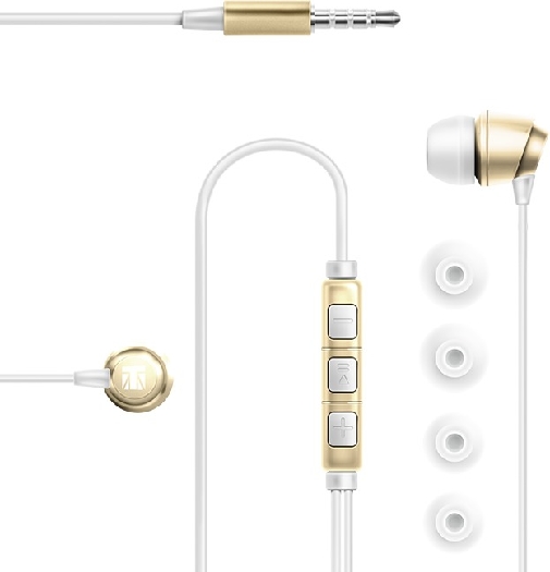 Lexingham 5231 Pro – Earphones with In-Line Microphone&Remote Control – Gold