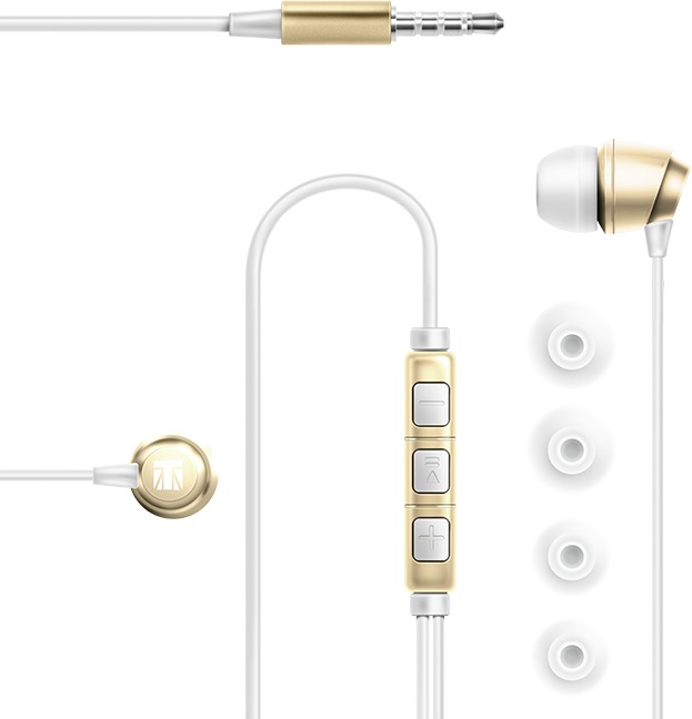 Lexingham 5231 Pro – Earphones with In-Line Microphone&Remote Control – Gold Lexingham 5231 Pro – Earphones with In-Line Microphone&Remote Control – Gold
