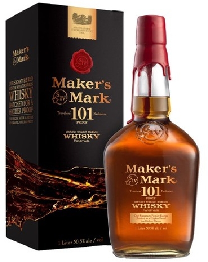 Maker’s Mark 101 Kentucky Straight Bourbon 50.5% 1L gift pack*