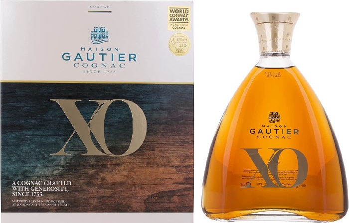 Gautier XO Gold&Blue 40% Cognac giftpack 0.7L