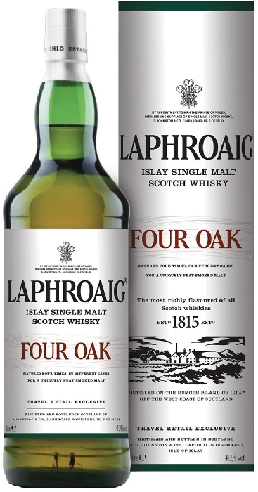 Laphroaig Four Oak 40% Tin 1L