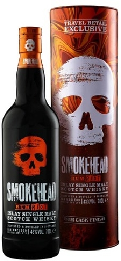 Smokehead Rum Riot Whisky 43% Tube 0.7L