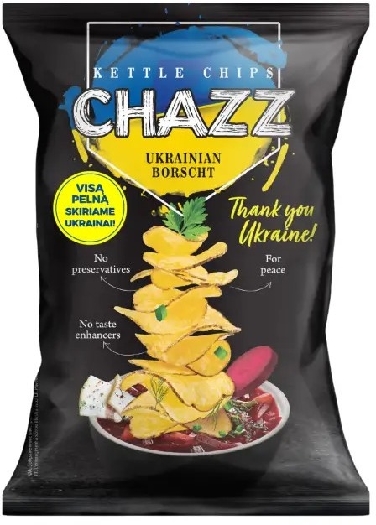 CHAZZ Potato chips Ukrainian borscht 90g