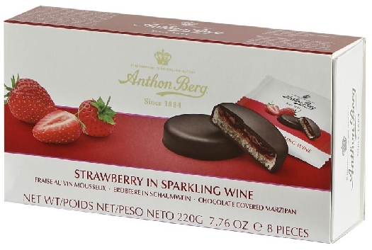 Anthon Berg Strawberry in sparkling wine 220g
