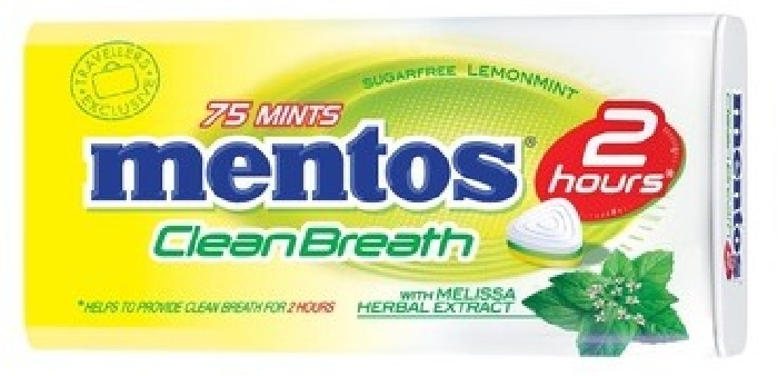 Mentos Clean Breath Lemon Mint 1650638 52.5g