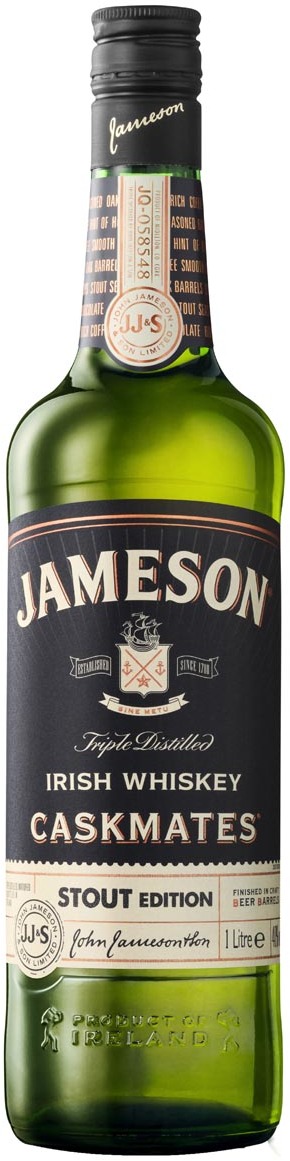 Jameson Irish Whiskey Caskmates 40% 1L at duty-free Vilnius Stout in airport