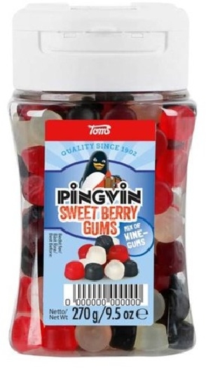Toms Pingvin Sweet Berry Winegums 270g