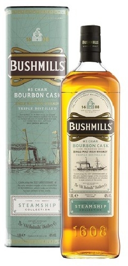 Bushmills Steamship Bourbon Cask Single Malt Irish Whiskey 40% 1L gift pack