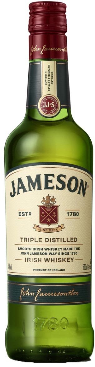 Jameson Triple Distilled Irish Whiskey 40% 0.5L PET Jameson Triple Distilled Irish Whiskey 40% 0.5L PET