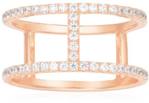 APM Monaco Croisette Ring - Pink Silver