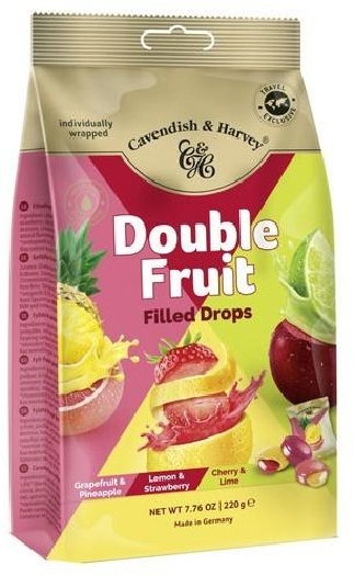 Cavendish&Harvey Travel Exclusive Double Fruit Snack Bag 6184 220g