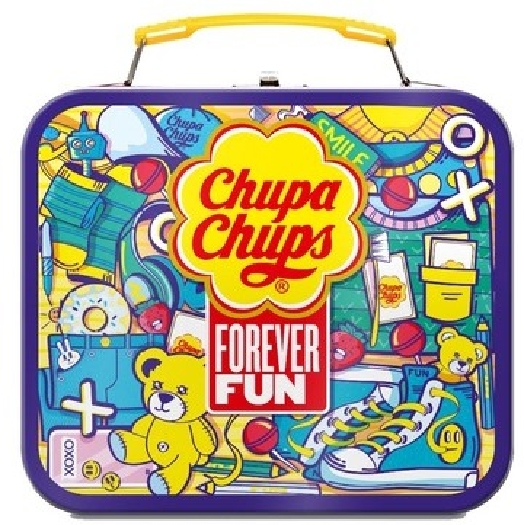 Chupa Chups Forever fun suitcase with lollipops and pocketgames 10012938 96g