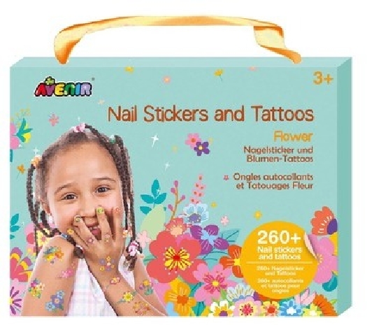 Avenir Nail Stickers And Tattoos Flowers