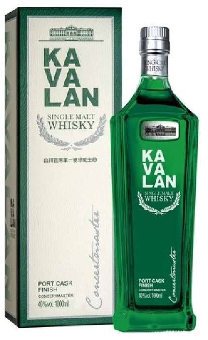 Kavalan Concertmaster Port Cask Finish Taiwanese Single Malt Whisky 40% 1L gift pack