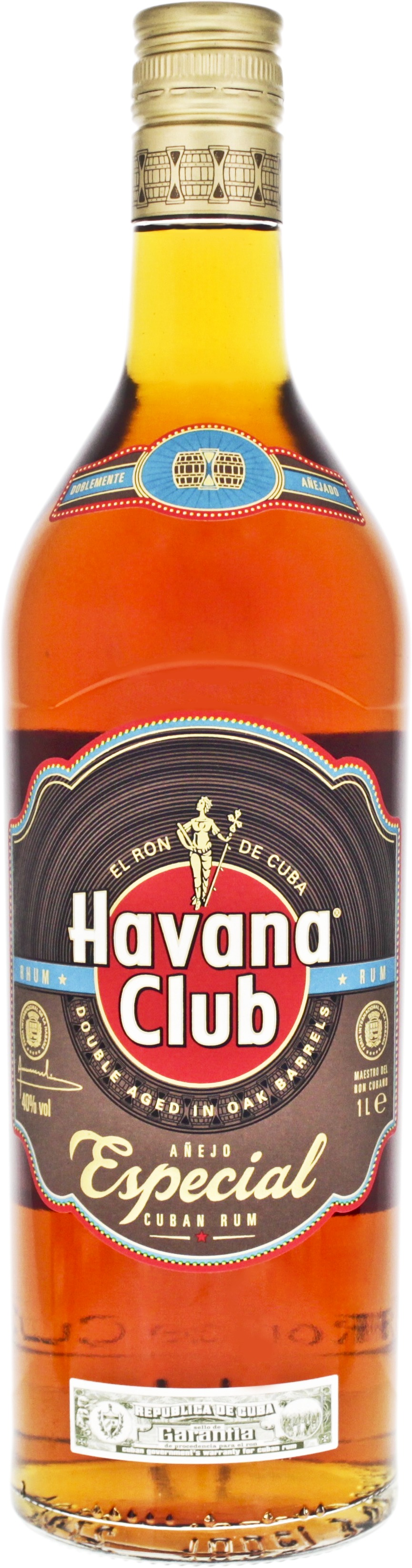 Cuban 1L bordershop Havana 40% in Chop at Tysa duty-free Club Especial Anejo Rum