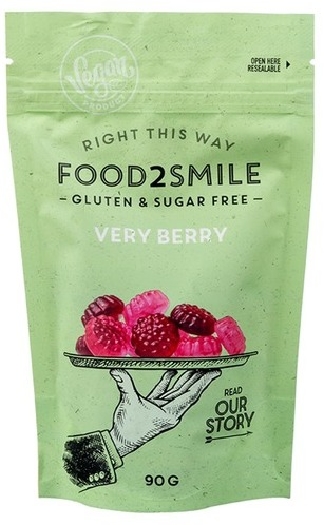 Food2Smile Sugar free gummy sweets with fruit flavours 10043 90g