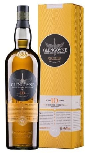 Glengoyne 10y First Fill Highland Single Malt Scotch Whisky 46% 1L gift pack 1L