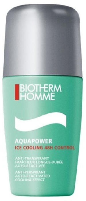 Biotherm Homme - Aquapower LA373900 DEORO Homme Ice Cooling 48H Control Roll-on Deodorant 75ML