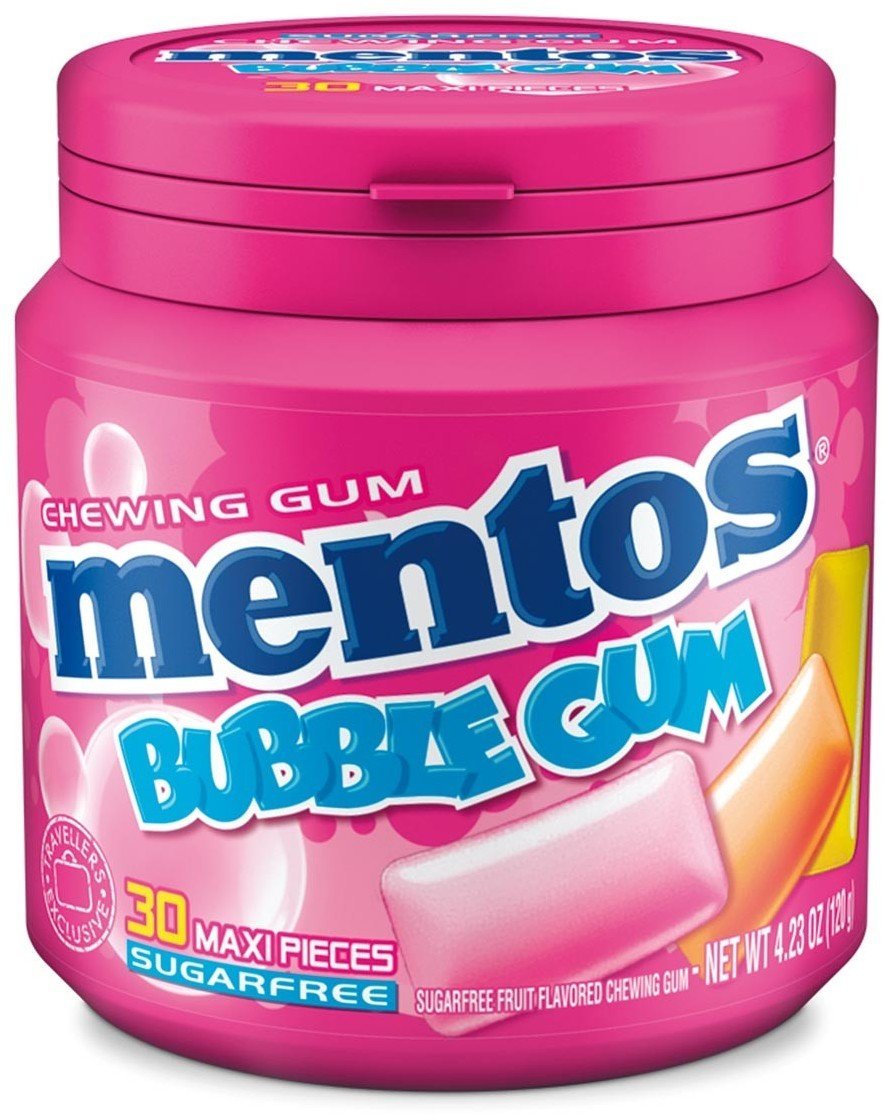Mentos Bubble Gum sugarfree, 120g Mentos Bubble Gum sugarfree, 120g