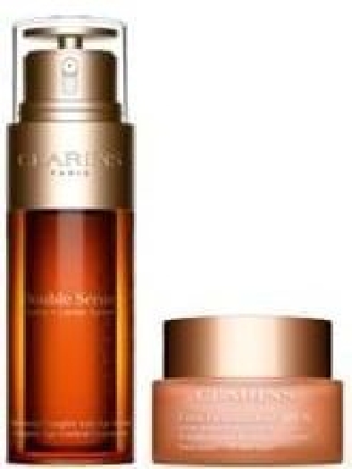 Clarins Travel Sets Extra Firming Double Serum Beauty Routine Set cont.: Double Serum 50 ml+ Day Cream All Skin Type 50 ml