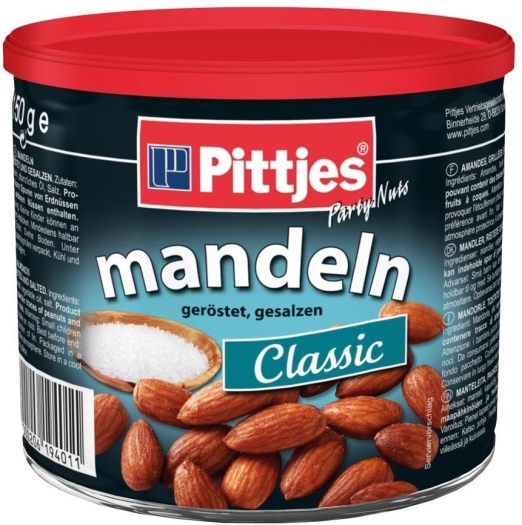 Pittjes Almonds Roasted and Salted 150g