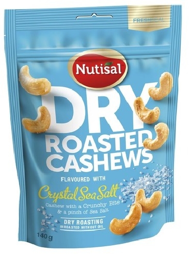 Nutisal Dry Roasted Cashew Sea Salt 1006092 140g