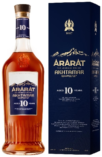 Ararat Armenian Brandy Akhtamar 10y 40% 0.7L gift pack