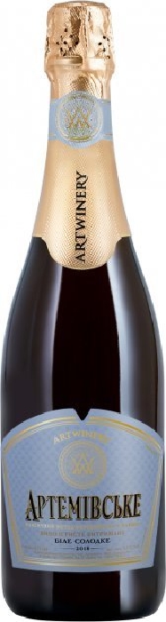 Artemivske Sparkling wine sweet white 12% (Ukraine) 0,75l