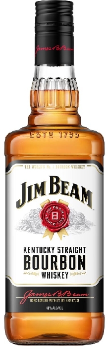 Jim Beam White Kentucky Straight Bourbon Whiskey 40% 1L