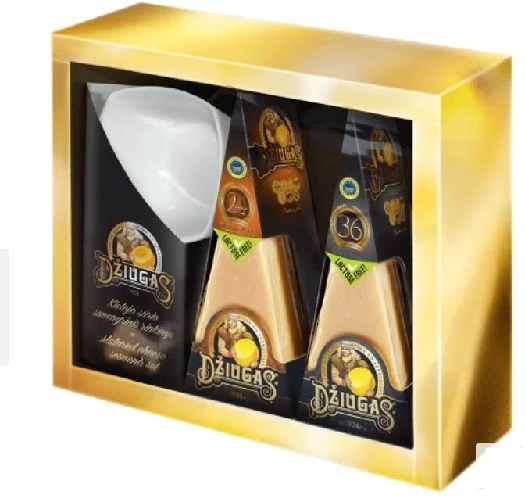 DZIUGAS Gourmet Souvenir Set: Hard Cheese 360g