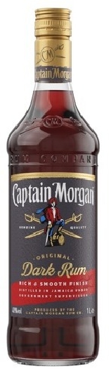 Captain Morgan Dark Spiced Rum 40% 1L