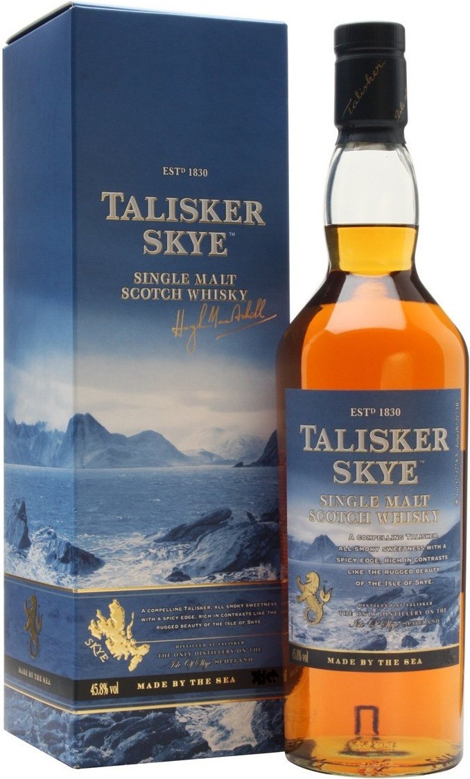 Talisker Skye Single Malt Scotch Whisky 45.8% 1L gift pack Talisker Skye Single Malt Scotch Whisky 45.8% 1L gift pack
