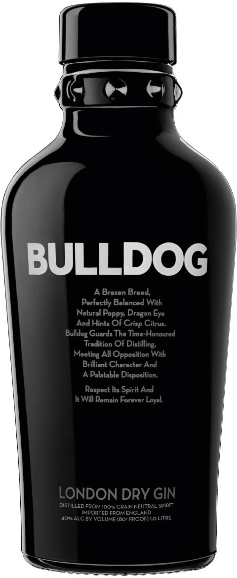 Bulldog Gin 40% 1L in duty-free at airport Vilnius