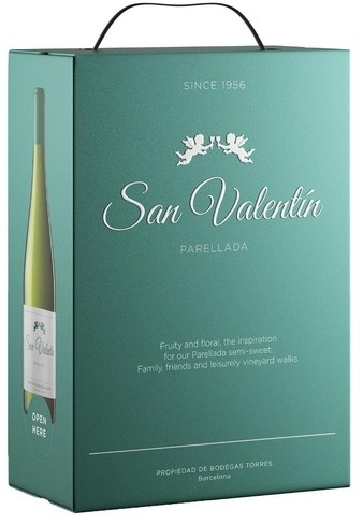 Torres San Valentin, wine, dry, white, BIB 3L