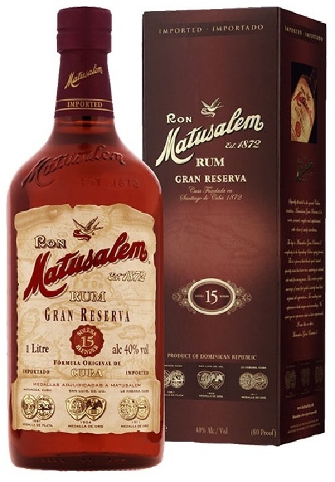 Matusalem Gran Reserva 15 Years Old Rum 40% 1L