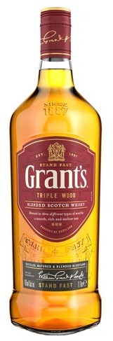 William Grant's Grant's Triple Wood Stand Fast Blended Scotch Whisky 43% 1L William Grant's Grant's Triple Wood Stand Fast Blended Scotch Whisky 43% 1L