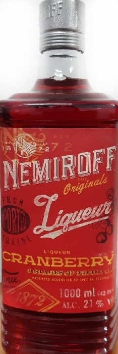Liqueur Nemiroff Cranberry with Cognac 1L