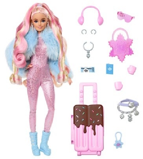 Barbie Extra Fly Barbie Doll With Winter Clothes HPB16