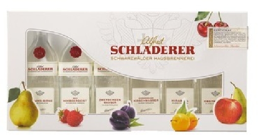 Schladerer Fruit Brandy Miniaturbox 42% 6 x 0.03L