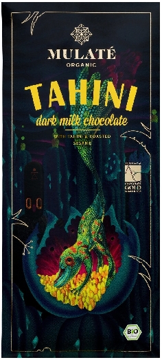 MULATE Organic milk chocolate "TAHINI" 80g