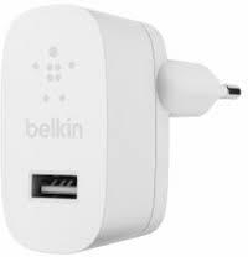 Belkin Wall Plug Eu 2.4A 1x WCA002VFWH White
