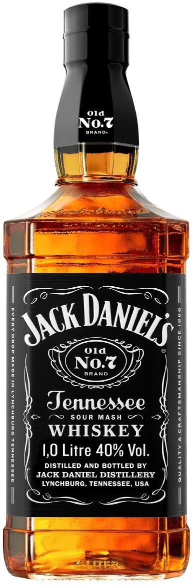 Jack Daniel's Black Label No. 7 Whiskey 40% 1L Jack Daniel's Black Label No. 7 Whiskey 40% 1L