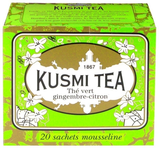 Kusmi Tea Green Ginger Lemon 20 teabags 44g