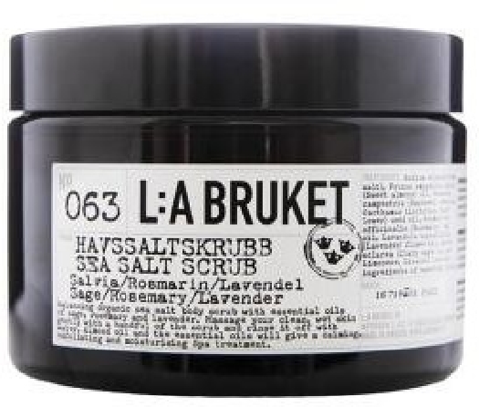 L:A BRUKET 063 Sage/Rosemary/Lavender Sea Salt Scrub 420 g