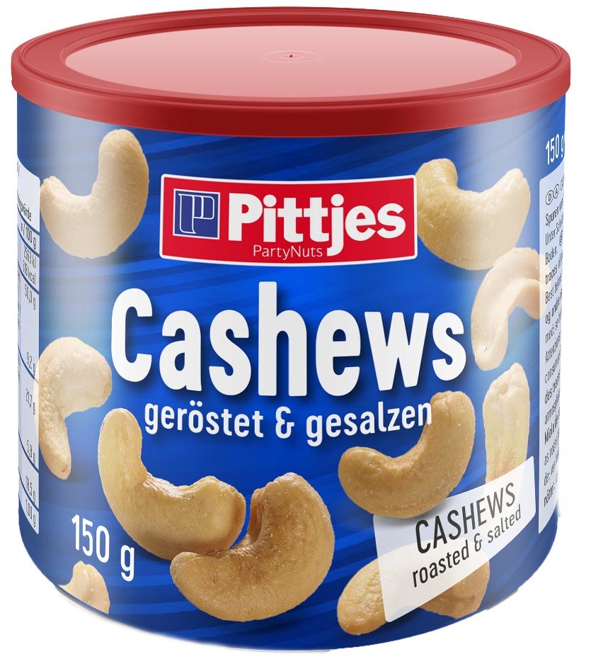 Pittjest Cashews Salt Tin 150g Pittjest Cashews Salt Tin 150g