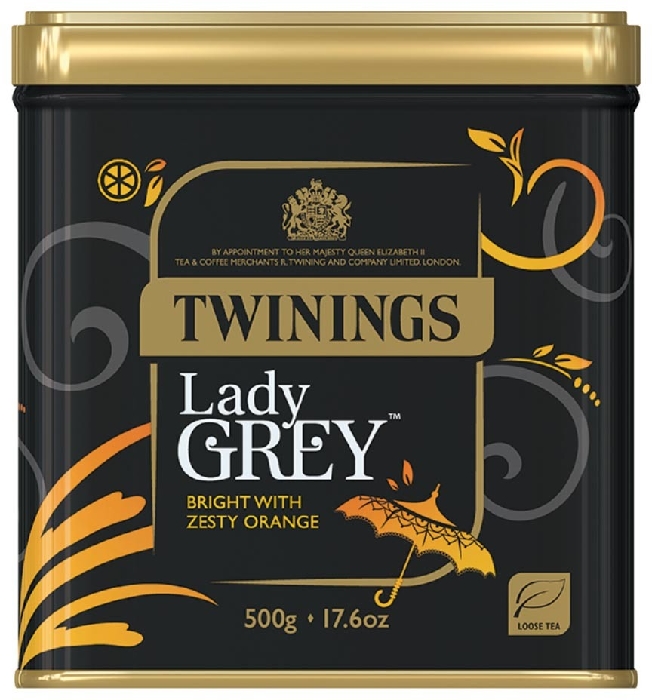 Twinings Lady Grey in tins 500g