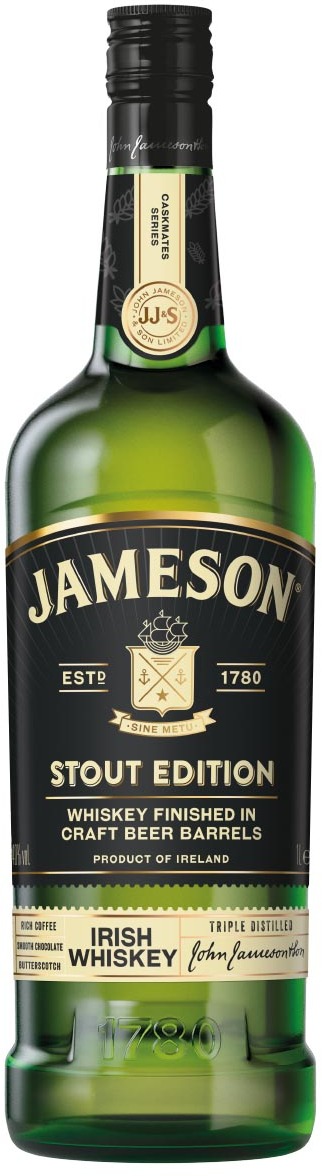 Caskmates Tysa Stout Chop bordershop at duty-free Jameson 40% in 1L Irish Whiskey