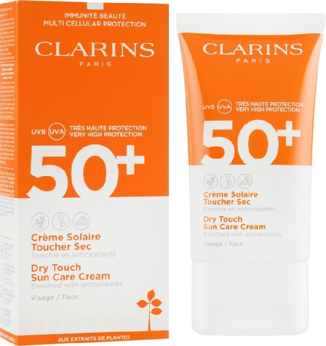 Clarins Sun Care Face 80050644 SUNCR Dry Touch Facial Sunscreen SPF 50 50ml