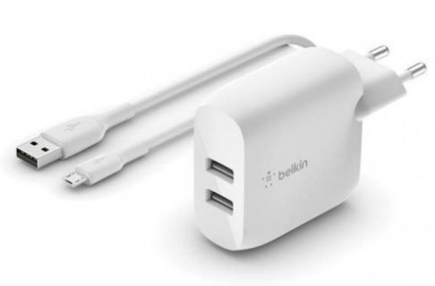 Belkin Wall Kit 2xUsb 4.8A E WCD001VF1MWH Belkin Wall Kit 2xUsb 4.8A E WCD001VF1MWH