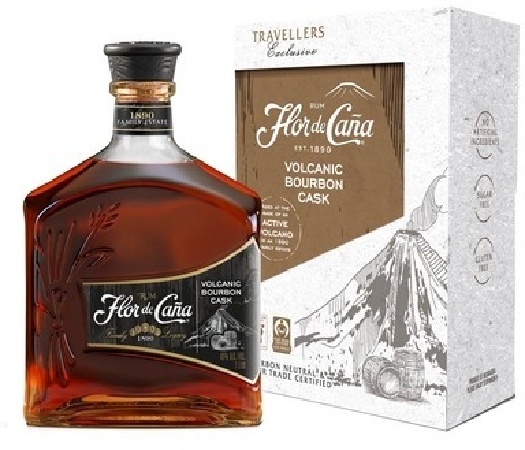 Flor de Cana Rum Volcanic Bourbon Cask 40% gift pack 1L